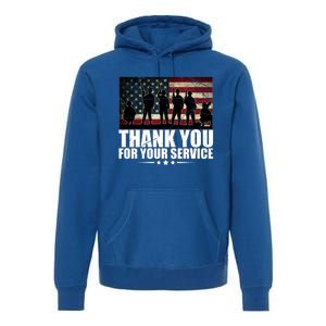 Thank You For Your Service Veteran Day Gift Premium Hoodie