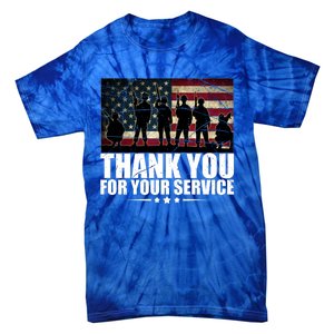 Thank You For Your Service Veteran Day Gift Tie-Dye T-Shirt