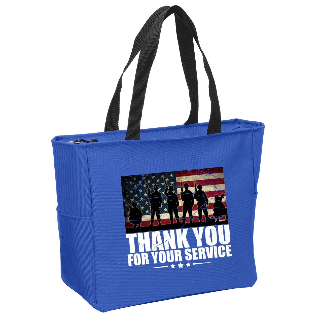 Thank You For Your Service Veteran Day Gift Zip Tote Bag