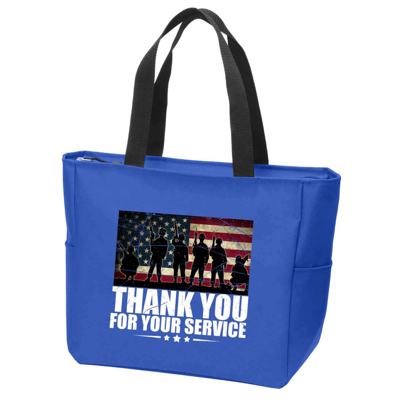 Thank You For Your Service Veteran Day Gift Zip Tote Bag