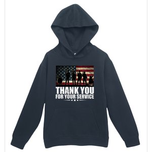 Thank You For Your Service Veteran Day Gift Urban Pullover Hoodie