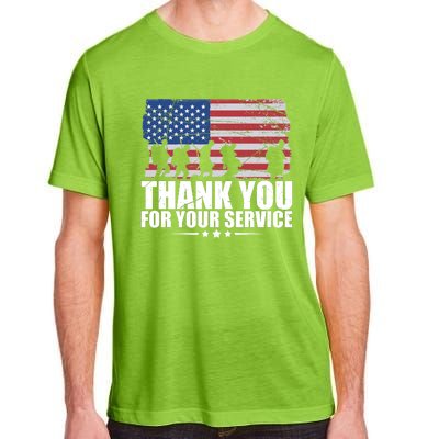 Thank You For Your Service Veteran Day Gift Adult ChromaSoft Performance T-Shirt