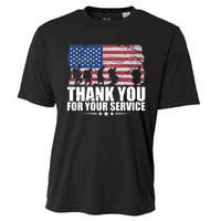 Thank You For Your Service Veteran Day Gift Cooling Performance Crew T-Shirt