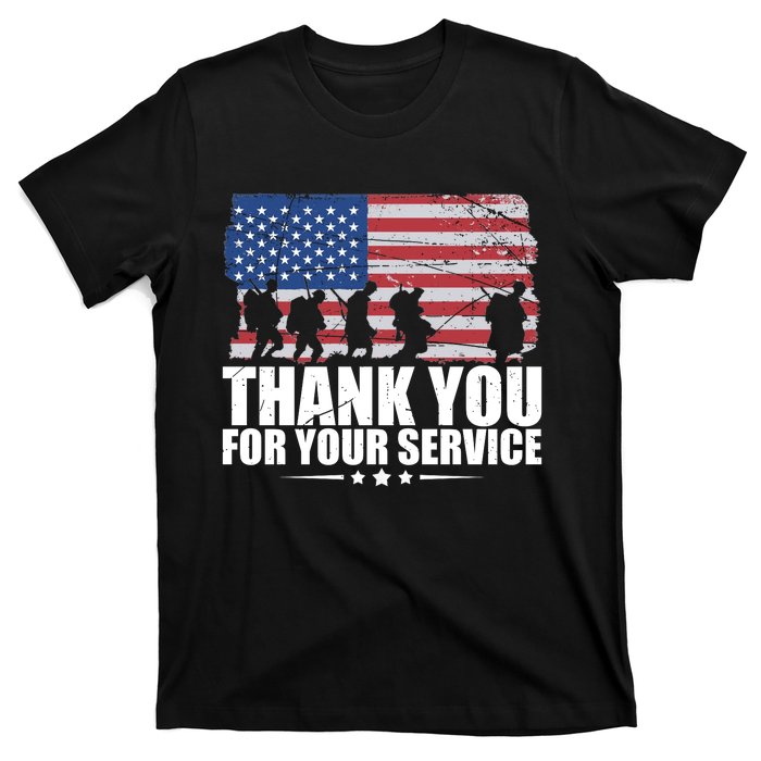 Thank You For Your Service Veteran Day Gift T-Shirt