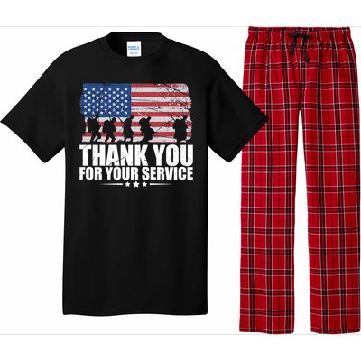 Thank You For Your Service Veteran Day Gift Pajama Set