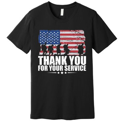 Thank You For Your Service Veteran Day Gift Premium T-Shirt