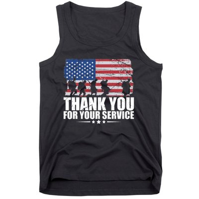 Thank You For Your Service Veteran Day Gift Tank Top