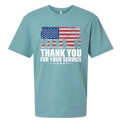 Thank You For Your Service Veteran Day Gift Sueded Cloud Jersey T-Shirt