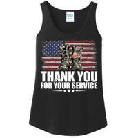 Thank You For Your Service Veteran Day Gift Ladies Essential Tank