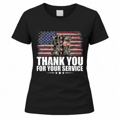 Thank You For Your Service Veteran Day Gift Women's T-Shirt