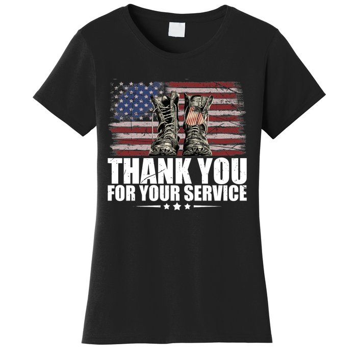 Thank You For Your Service Veteran Day Gift Women's T-Shirt