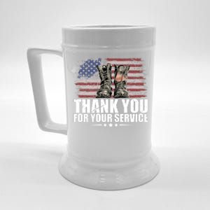 Thank You For Your Service Veteran Day Gift Beer Stein