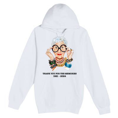 Thank You For The Memories Iris Apfel Premium Pullover Hoodie