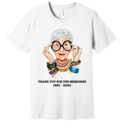 Thank You For The Memories Iris Apfel Premium T-Shirt