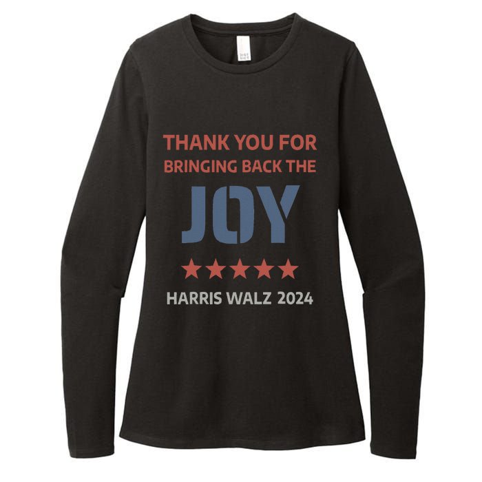 Thank You For Bringing Back The Joy Harris Walz 2024 Womens CVC Long Sleeve Shirt