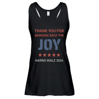 Thank You For Bringing Back The Joy Harris Walz 2024 Ladies Essential Flowy Tank