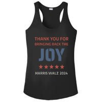 Thank You For Bringing Back The Joy Harris Walz 2024 Ladies PosiCharge Competitor Racerback Tank