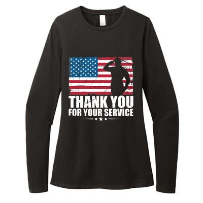 Thank You For Your Service Veteran Day Gift Womens CVC Long Sleeve Shirt