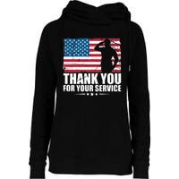 Thank You For Your Service Veteran Day Gift Womens Funnel Neck Pullover Hood