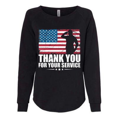 Thank You For Your Service Veteran Day Gift Womens California Wash Sweatshirt