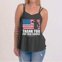 Thank You For Your Service Veteran Day Gift Women's Strappy Tank