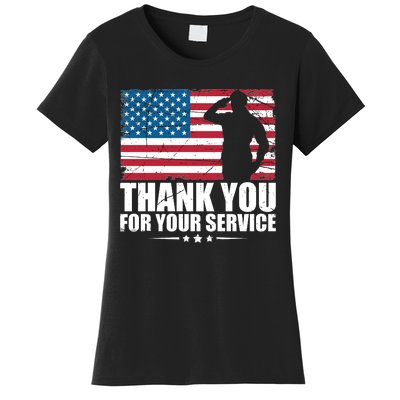 Thank You For Your Service Veteran Day Gift Women's T-Shirt