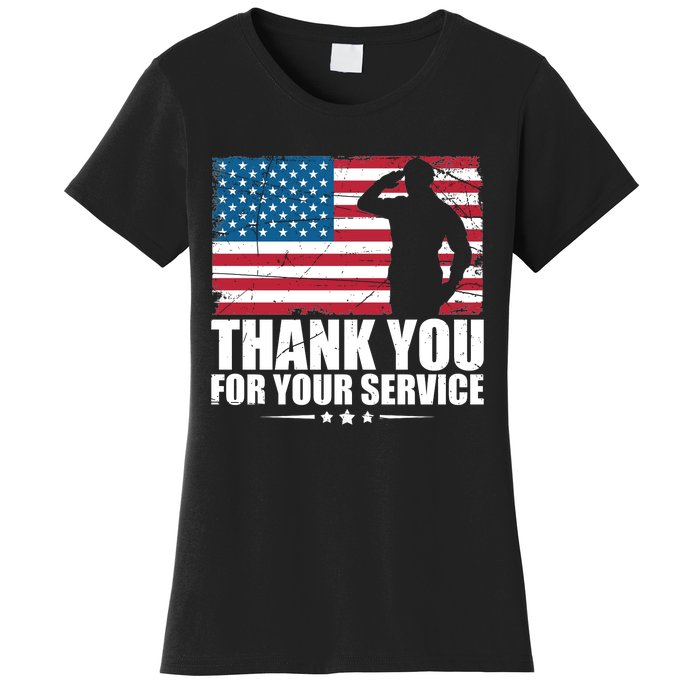 Thank You For Your Service Veteran Day Gift Women's T-Shirt