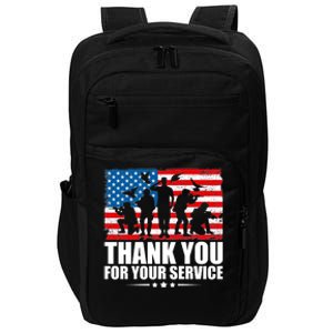 Thank You For Your Service Veteran Day Gift Impact Tech Backpack