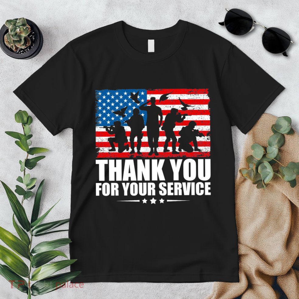 Thank You For Your Service Veteran Day Gift Premium T-Shirt