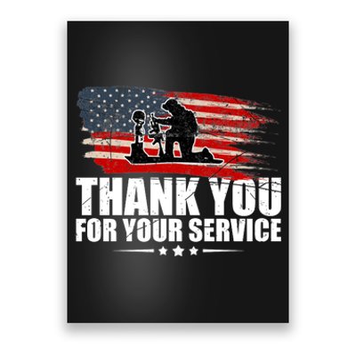 Thank You For Your Service Veteran Day Gift Poster