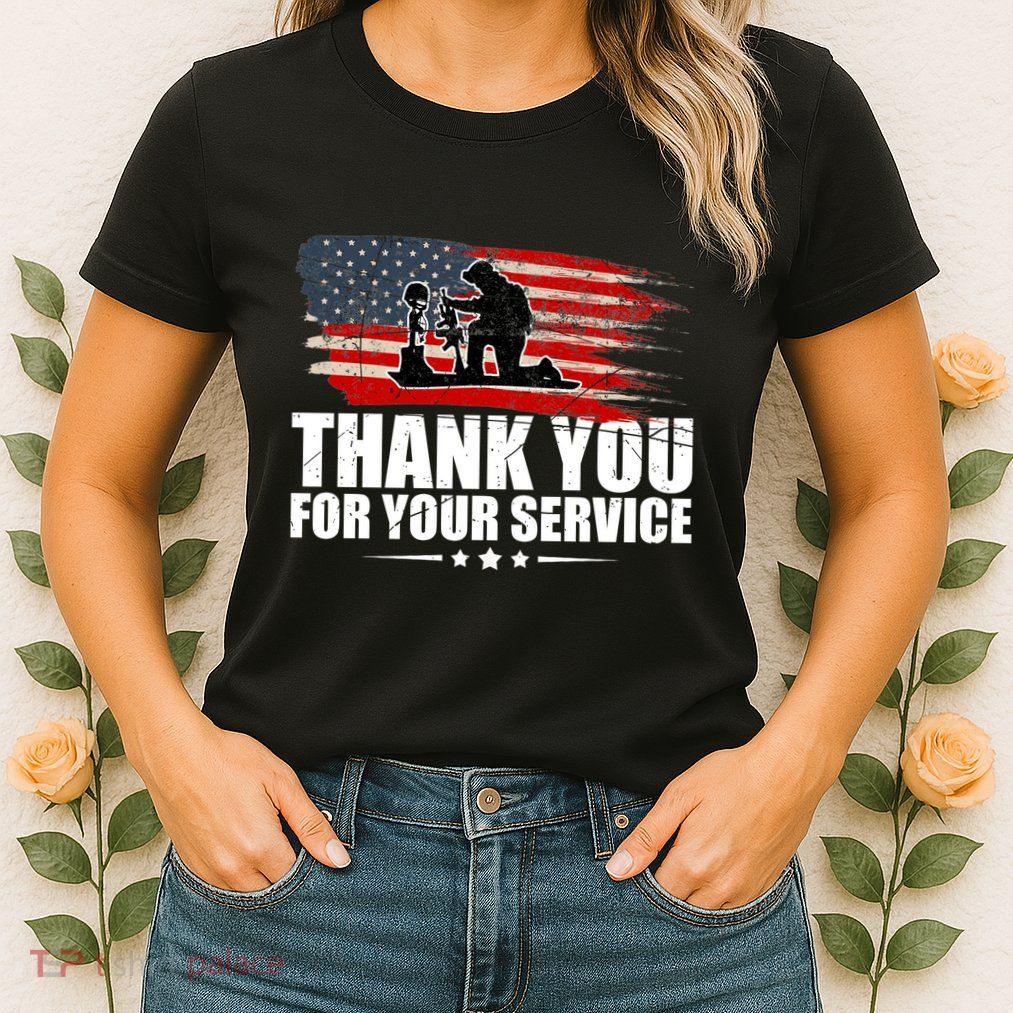 Thank You For Your Service Veteran Day Gift Women's T-Shirt