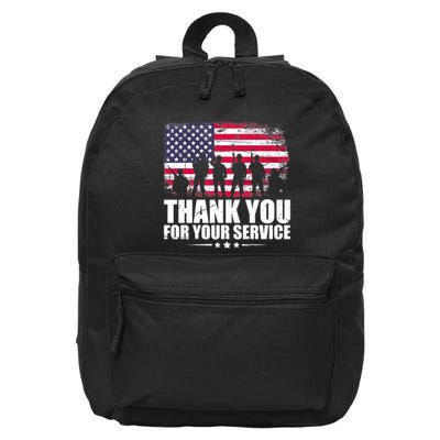 Thank You For Your Service Veteran Day Gift 16 in Basic Backpack