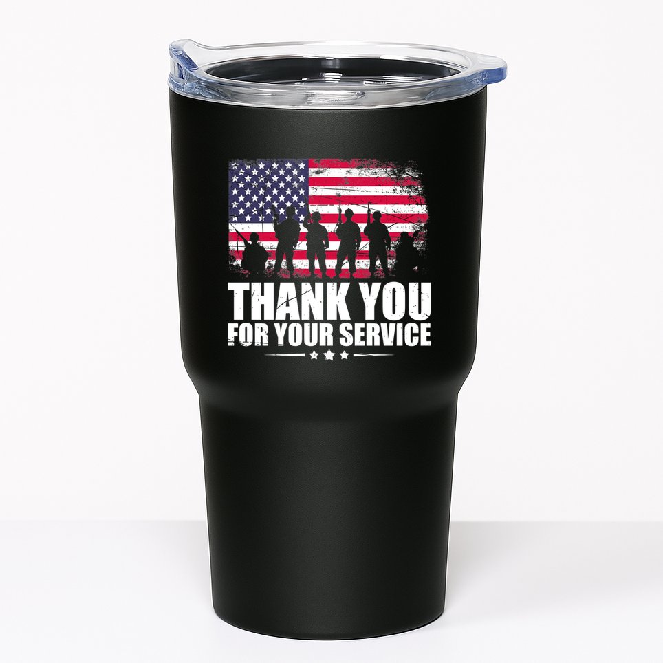 Thank You For Your Service Veteran Day Gift Tumbler