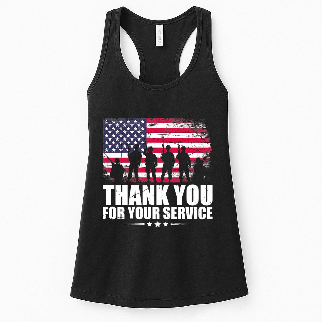 Thank You For Your Service Veteran Day Gift Womens Tank Top