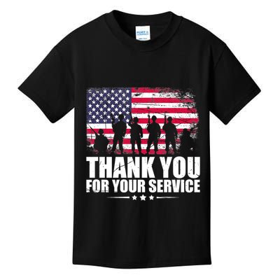Thank You For Your Service Veteran Day Gift Kids T-Shirt