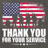 Thank You For Your Service Veteran Day Gift Cotton Canvas Backpack