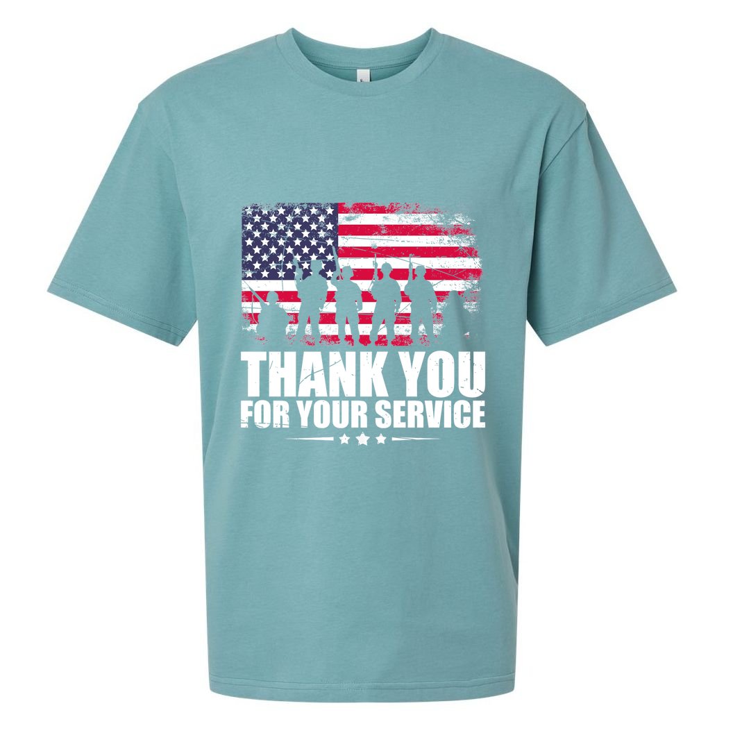 Thank You For Your Service Veteran Day Gift Sueded Cloud Jersey T-Shirt