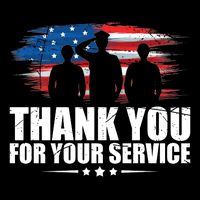 Thank You For Your Service Veteran Day Gift Doggie Tank
