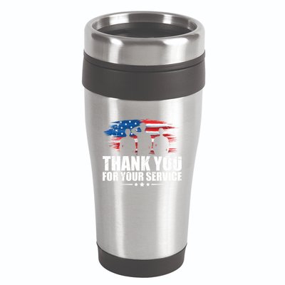 Thank You For Your Service Veteran Day Gift 16oz Travel Tumbler