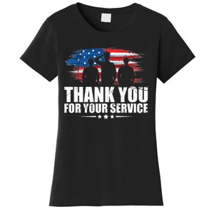 Thank You For Your Service Veteran Day Gift Women's T-Shirt