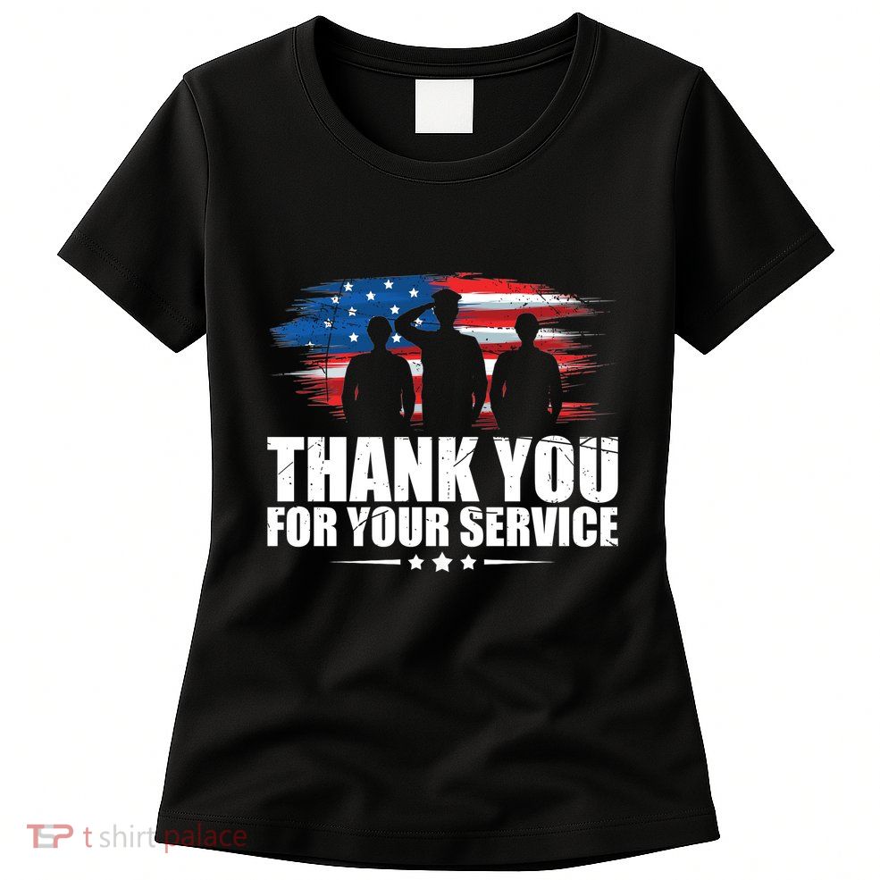 Thank You For Your Service Veteran Day Gift Women's T-Shirt
