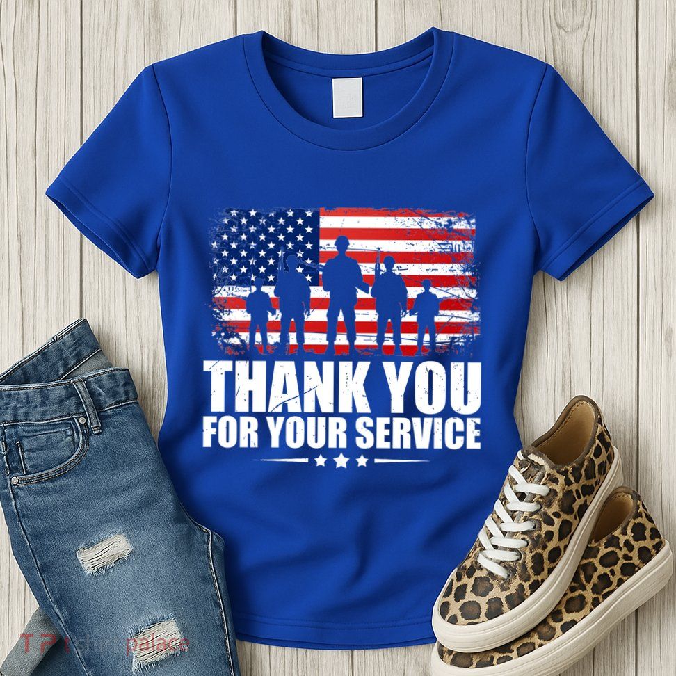 Thank You For Your Service Veteran Day Gift Women's T-Shirt