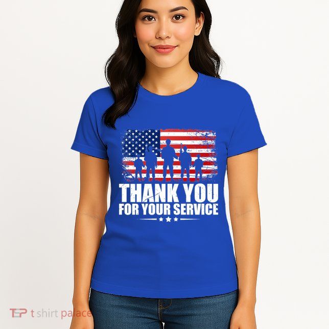 Thank You For Your Service Veteran Day Gift Women's T-Shirt