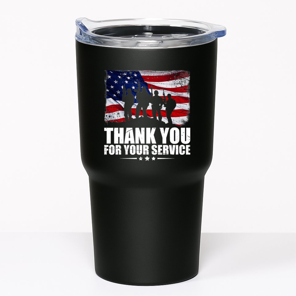 Thank You For Your Service Veteran Day Gift Tumbler