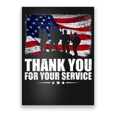 Thank You For Your Service Veteran Day Gift Poster