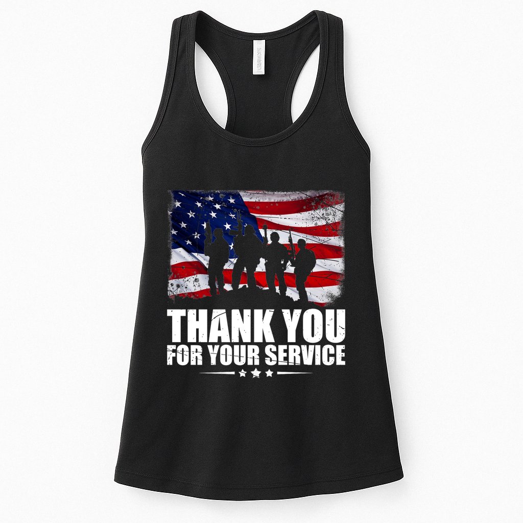Thank You For Your Service Veteran Day Gift Womens Tank Top
