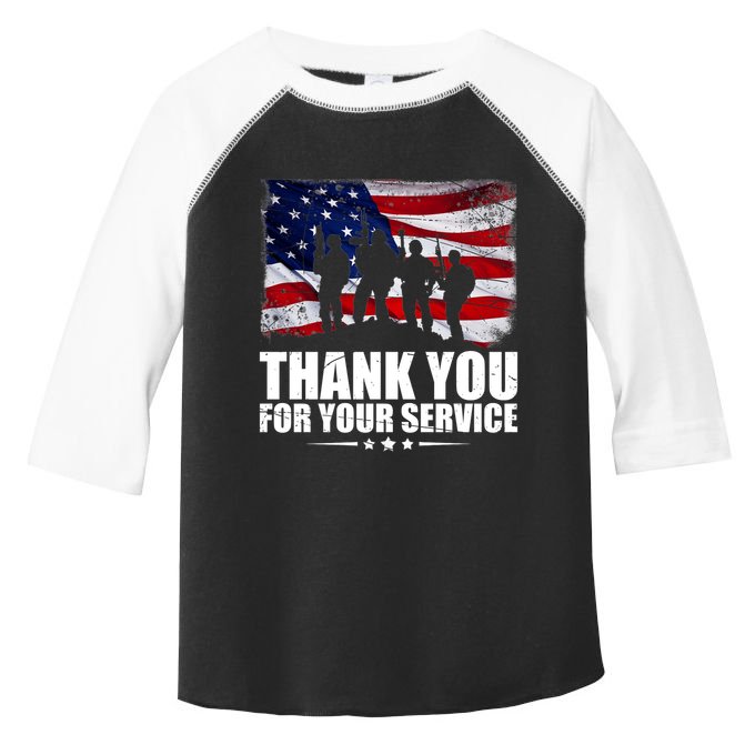 Thank You For Your Service Veteran Day Gift Toddler Fine Jersey T-Shirt