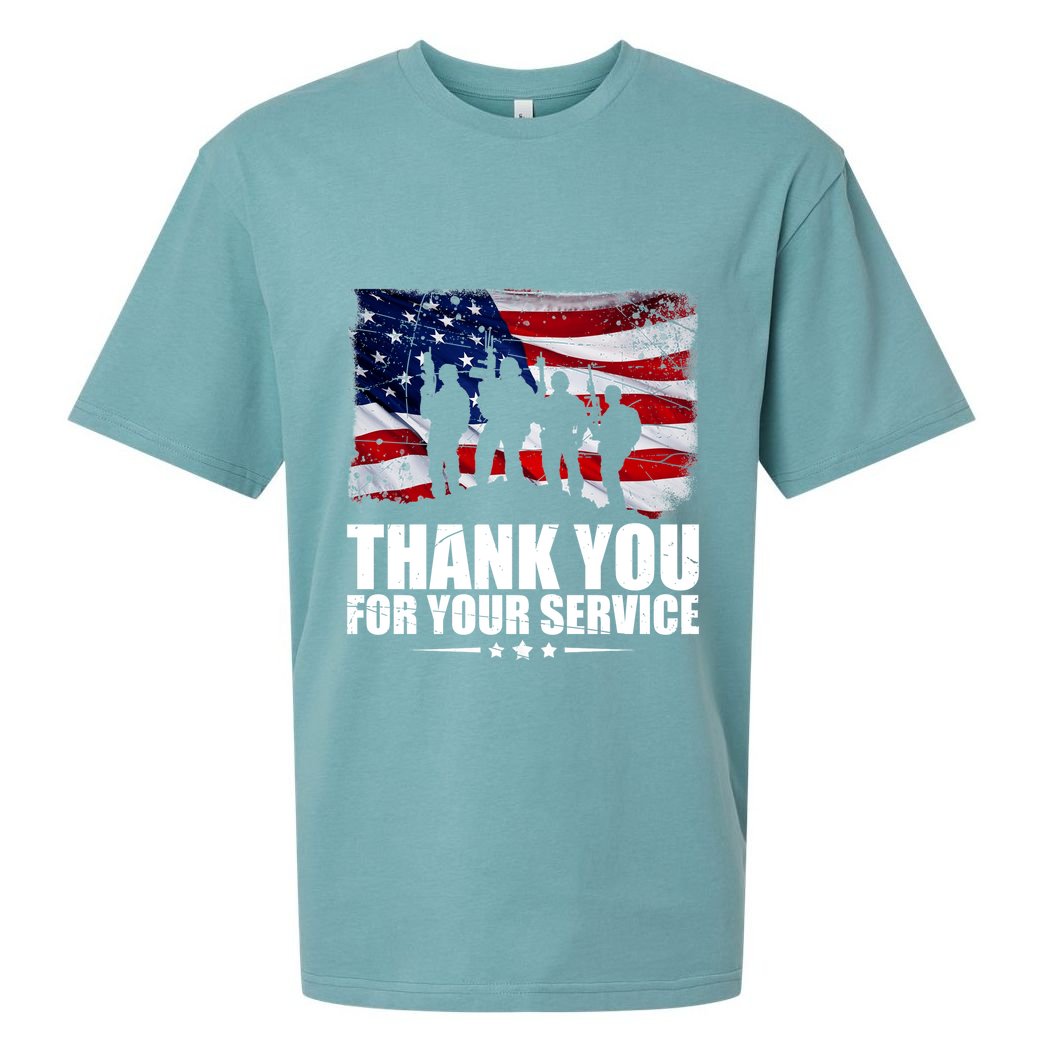 Thank You For Your Service Veteran Day Gift Sueded Cloud Jersey T-Shirt