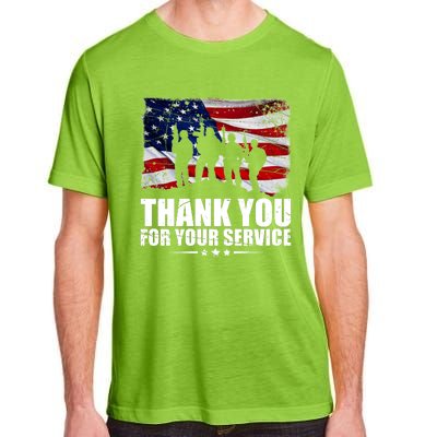 Thank You For Your Service Veteran Day Gift Adult ChromaSoft Performance T-Shirt