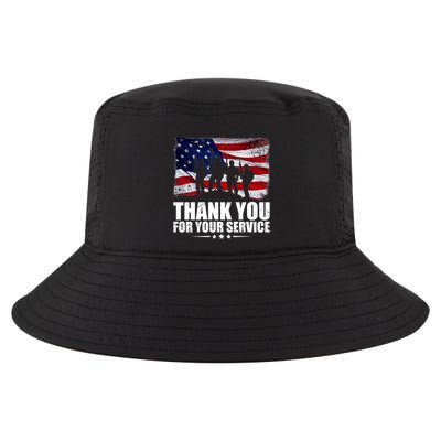 Thank You For Your Service Veteran Day Gift Cool Comfort Performance Bucket Hat